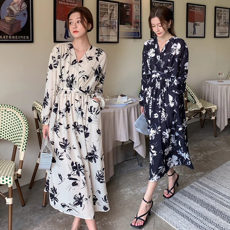 Womens Korean Style Long Sleeve Dresses for 2021 Beach Vacation Fashion Clothing Girls Boho Slim Fit V Neck Bandage Maxi Dress
Womens Korean Style Long Sleeve Dresses for 2021 Beach Vacation Fashion Clothing Girls Boho Slim Fit V Neck Bandage Maxi Dress