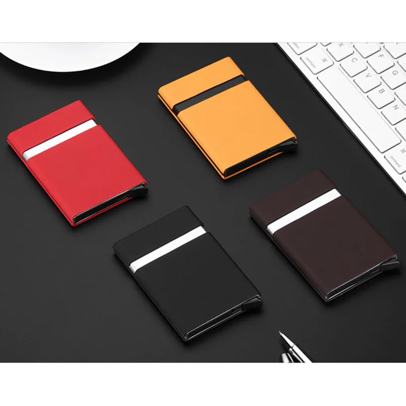 Quality Stainless Steel Credit Card Holder Women Rfid Wallet Metal Case Porte Carte Men Slim Anti Protect Travel ID Cardholder
Quality Stainless Steel Credit Card Holder Women Rfid Wallet Metal Case Porte Carte Men Slim Anti Protect Travel ID Cardholder