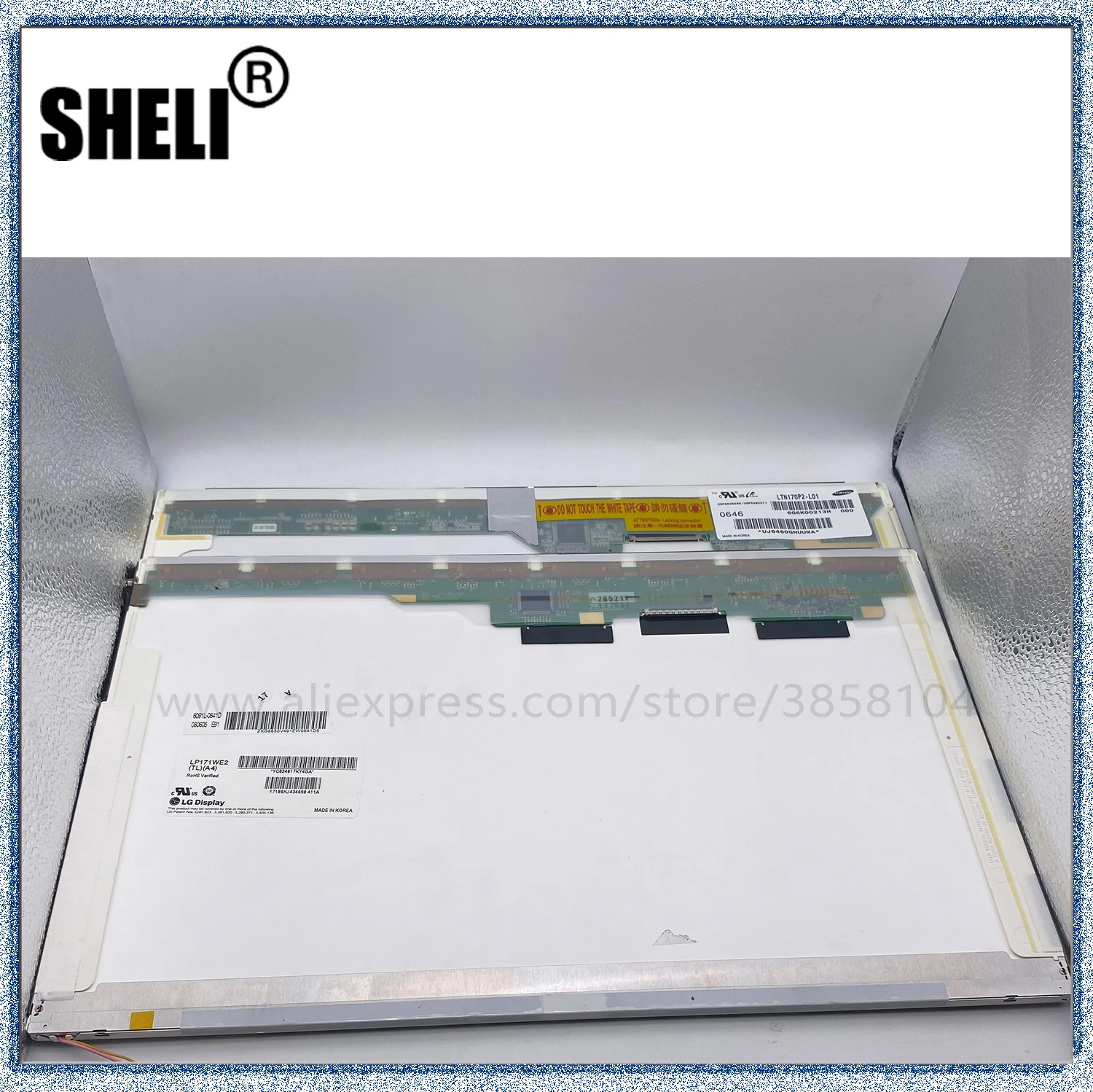 SHELI для ноутбука 17 дюймов ЖК-дисплей ноутбук Экран с холодным катодом (CCFL) LTN170MT02