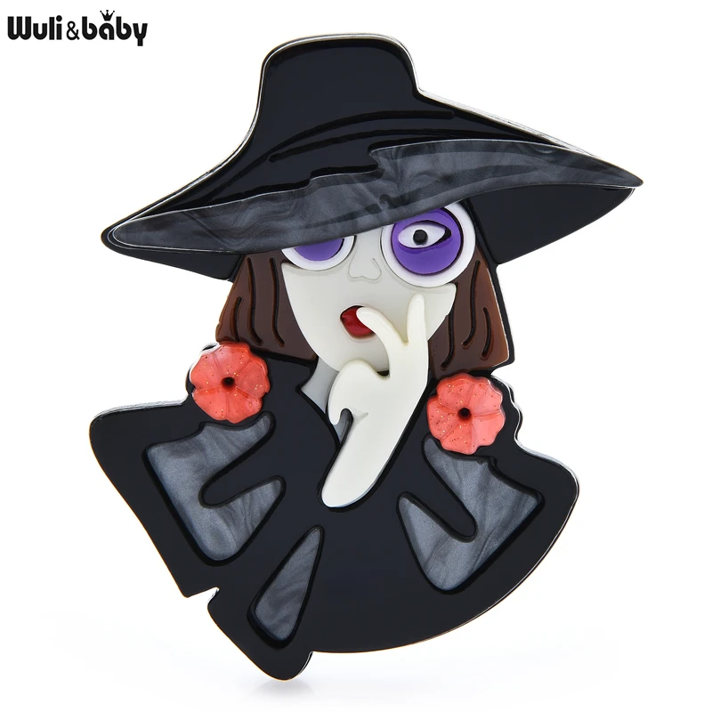 Wuli&baby Acrylic Wear Big Hat Earrings Lady Brooches For Women Designer 2021 Cool Girl Figure Party Office Brooch Pin Gifts
Wuli&baby Acrylic Wear Big Hat Earrings Lady Brooches For Women Designer 2021 Cool Girl Figure Party Office Brooch Pin Gifts