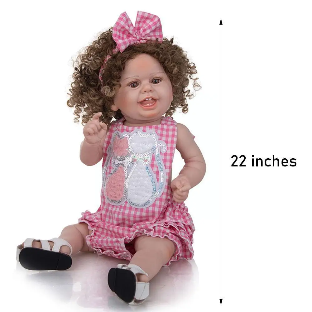 Fashion Smile Face 22 Inch Full Silicone Toddler Dolls 55cm Gifts Toys Birthday Lifelike For Children O0H7
Fashion Smile Face 22 Inch Full Silicone Toddler Dolls 55cm Gifts Toys Birthday Lifelike For Children O0H7