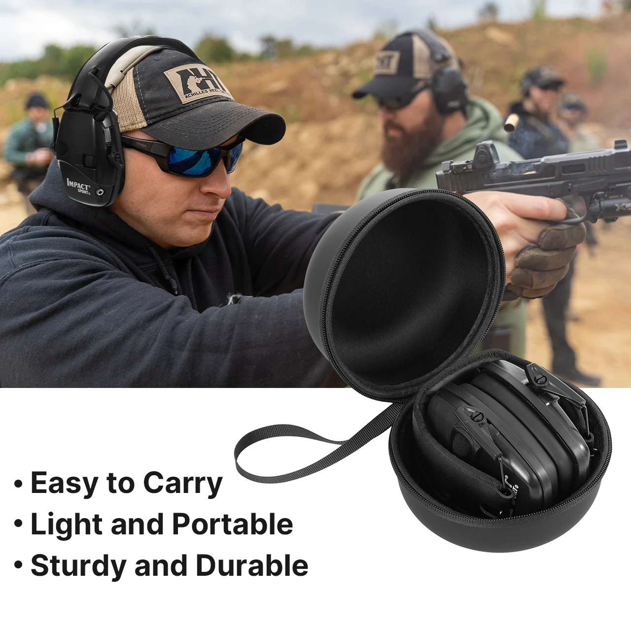 Pouch Hard travelling Storage bag with strap Case cover carrying box for Howard Leight Impact Sport OD Electric Earmuff
Pouch Hard travelling Storage bag with strap Case cover carrying box for Howard Leight Impact Sport OD Electric Earmuff