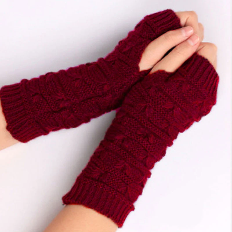 Winter Warm Fingerless Knitted Gloves For Women Knitted Stretch Half Finger Arm Glove Crochet Knitting Faux Girls Mitten Gloves 
Winter Warm Fingerless Knitted Gloves For Women Knitted Stretch Half Finger Arm Glove Crochet Knitting Faux Girls Mitten Gloves