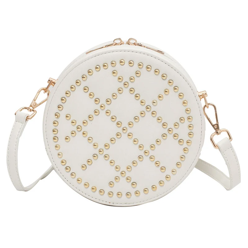 Round Shape Rivet Design Shoulder Bags Solid Color PU Leather Crossbody Bag for Women New Summer Luxury Female Handbag And Purse
Round Shape Rivet Design Shoulder Bags Solid Color PU Leather Crossbody Bag for Women New Summer Luxury Female Handbag And Purse