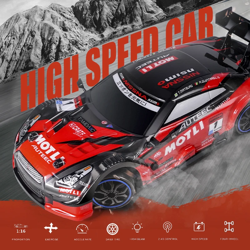 RC Drift 1:16 высокоскоростной Drift с двумя шинами 4WD 2,4G пульт дистанционного управления, макс. расстояние 30 м Rc Drift Toys rc car 4wd
RC Drift 1:16 высокоскоростной Drift с двумя шинами 4WD 2,4G пульт дистанционного управления, макс. расстояние 30 м Rc Drift Toys rc car 4wd