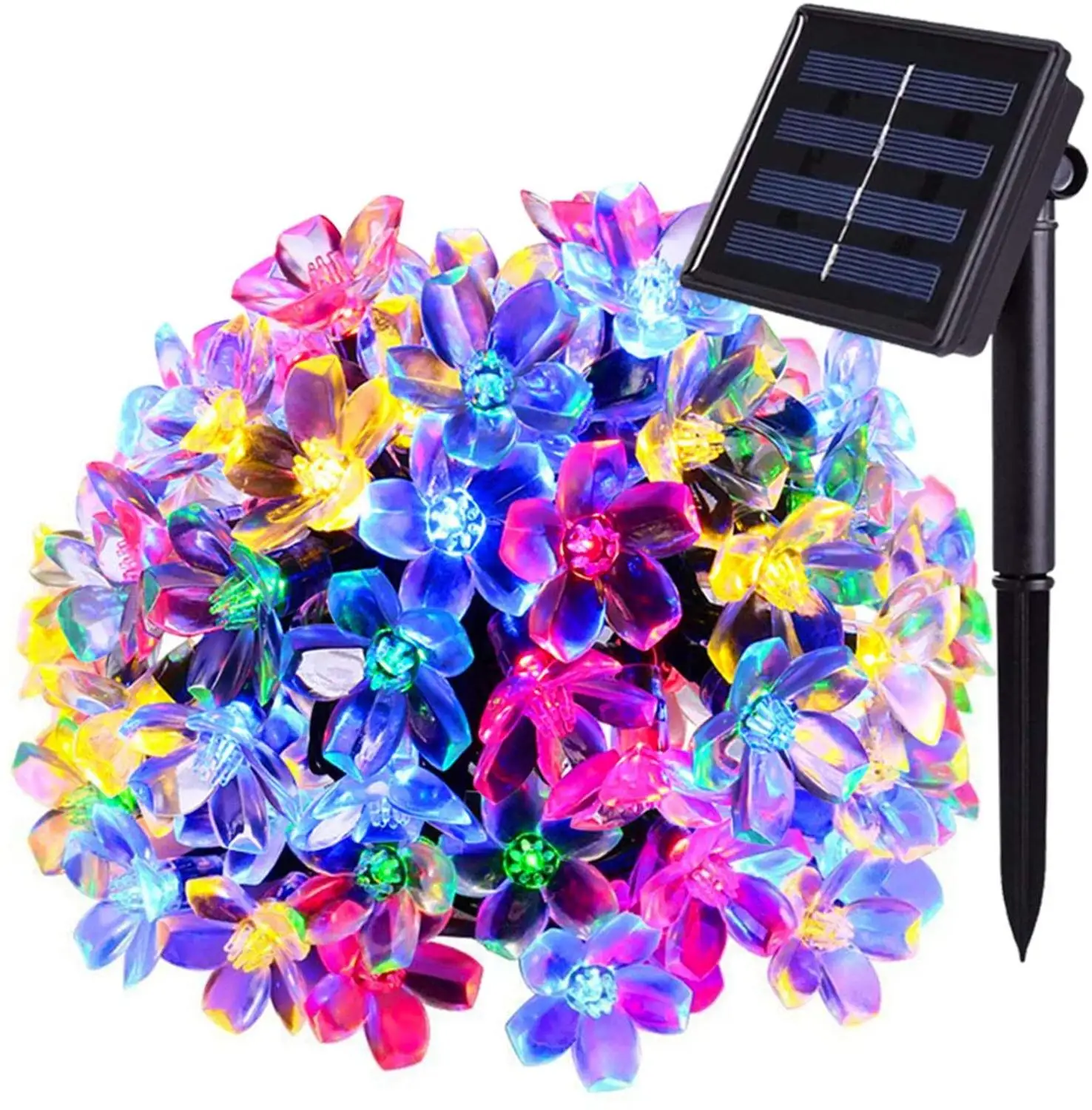 Solar Outdoor Christmas String Lights 21ft 50 LED Fairy Flower Blossom Decorative Light for Indoor Garden Patio Party Xmas Tree
Solar Outdoor Christmas String Lights 21ft 50 LED Fairy Flower Blossom Decorative Light for Indoor Garden Patio Party Xmas Tree