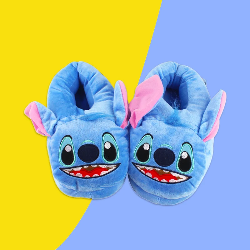 Тапочки домашние плюшевые с мультяшным рисунком Smile Stitch 27 см | Игрушки и хобби
