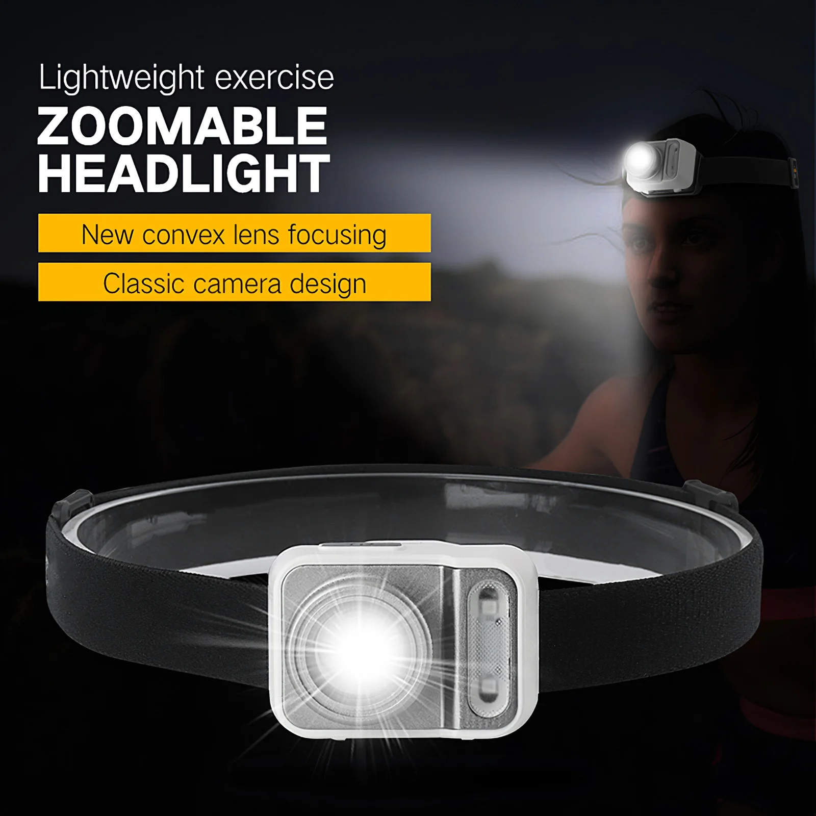 Head Light Five Modes Waterproof Safe Elastic Comfortable Focusing Adjustable Headlamp
Head Light Five Modes Waterproof Safe Elastic Comfortable Focusing Adjustable Headlamp