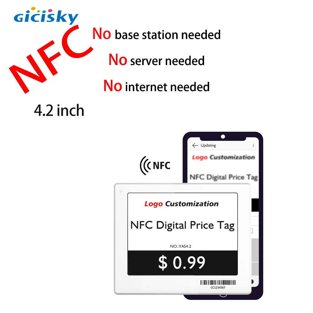 NFC 4,2 ''Электронный Ценник, полка, этикетка, электронная бумага, указатель цены, электронная бумага без базовой станции, Бесплатная демонстра...
NFC 4,2 ''Электронный Ценник, полка, этикетка, электронная бумага, указатель цены, электронная бумага без базовой станции, Бесплатная демонстра...