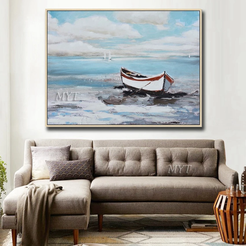 Sea Boat Art Handmade Oil Painting Seascape Wall Art Home Wall Decor Abstract Sailboat Oil Paintings Artwork For Living Room
Sea Boat Art Handmade Oil Painting Seascape Wall Art Home Wall Decor Abstract Sailboat Oil Paintings Artwork For Living Room