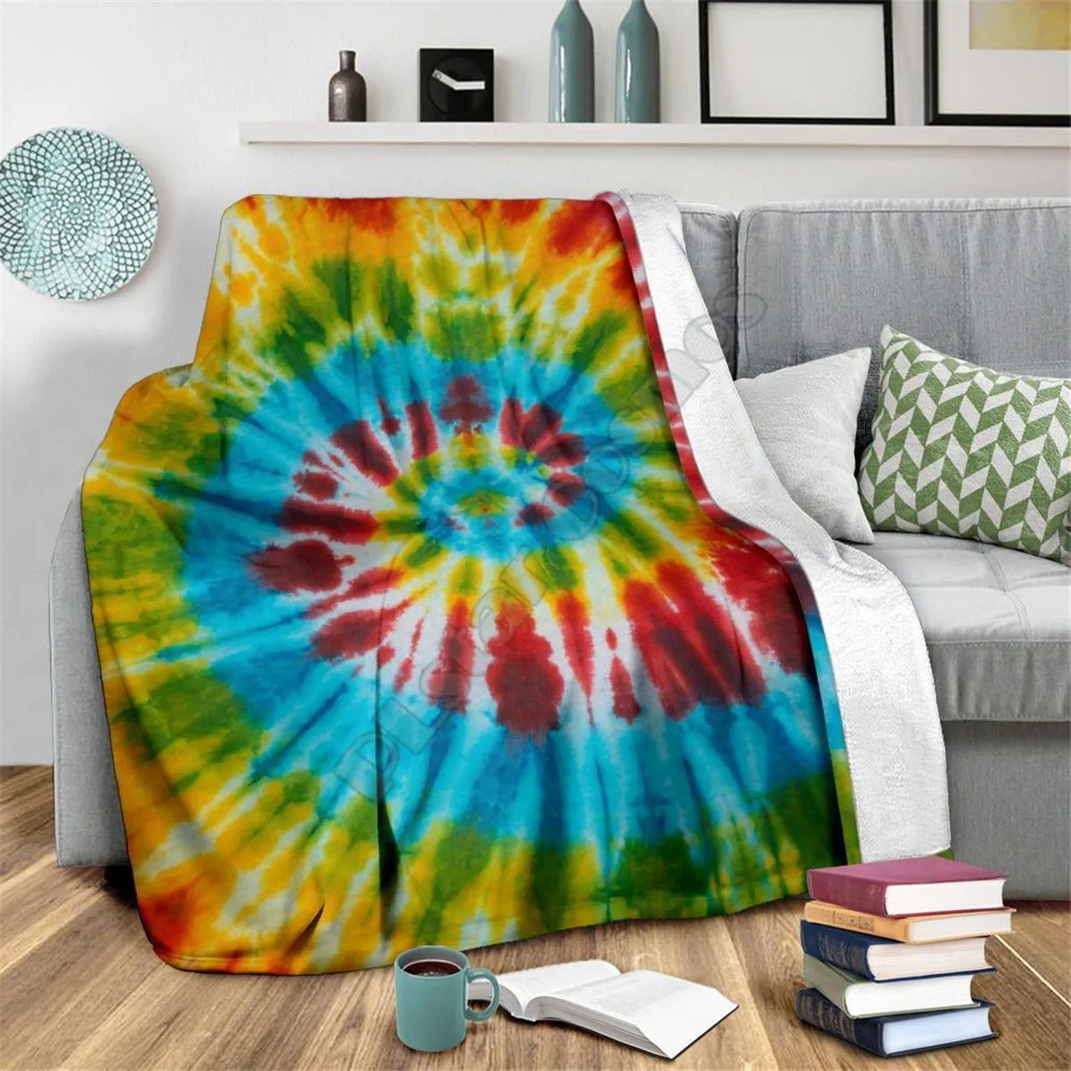 Blue Spiral Tie Dye Fleece Blanket 3D full printed Wearable Blanket Adults/kids Fleece Blanket HOME ACCESSORIES 
Blue Spiral Tie Dye Fleece Blanket 3D full printed Wearable Blanket Adults/kids Fleece Blanket HOME ACCESSORIES