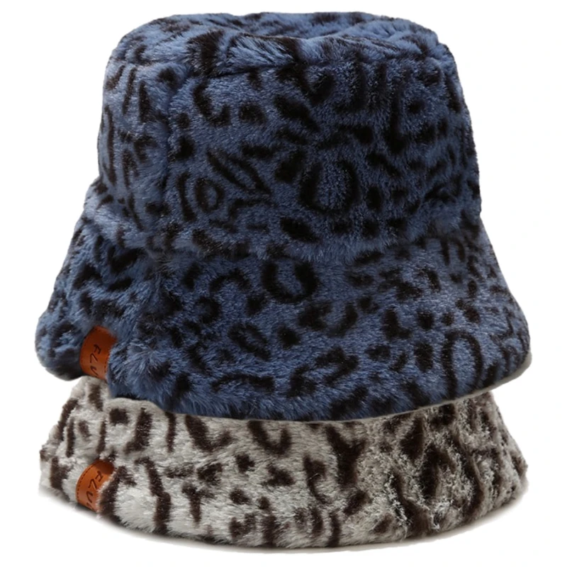 Women Vintage Leopard Thicken Fuzzy Plush Bucket Hat Faux Leather Label Patchwork Winter Warm Packable Panama Fisherman Cap
Women Vintage Leopard Thicken Fuzzy Plush Bucket Hat Faux Leather Label Patchwork Winter Warm Packable Panama Fisherman Cap