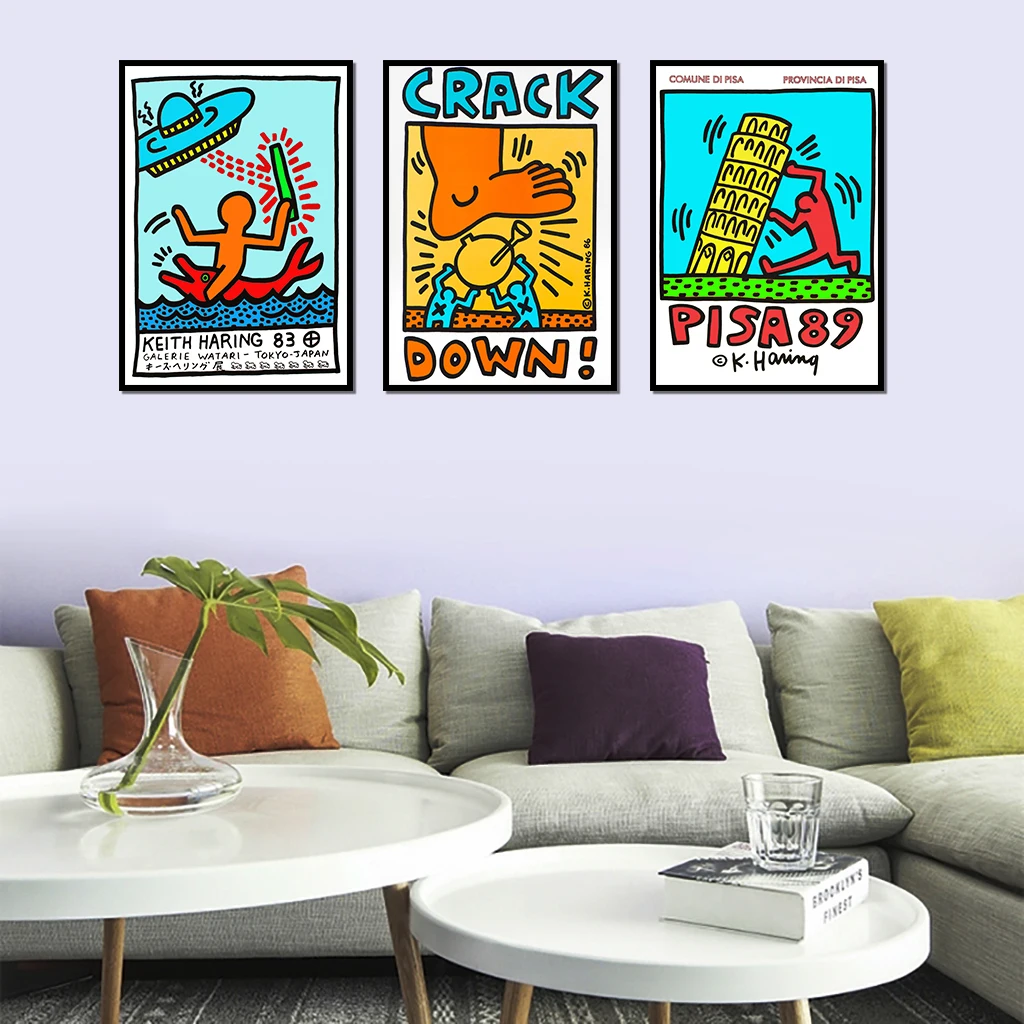 Abstract Art Haring Canvas Painting Art Poster and Prints Living Room Decoration Bedroom Decor Wall Art Pictures
Abstract Art Haring Canvas Painting Art Poster and Prints Living Room Decoration Bedroom Decor Wall Art Pictures