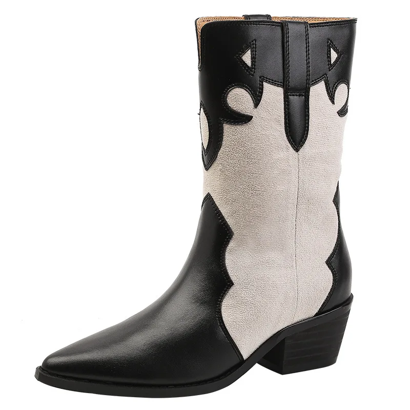 For Women 2023 Autumn Winter Fashion Show Cool Punk Martin Chelsea boots Popular Splicing Cowboy boots
For Women 2023 Autumn Winter Fashion Show Cool Punk Martin Chelsea boots Popular Splicing Cowboy boots