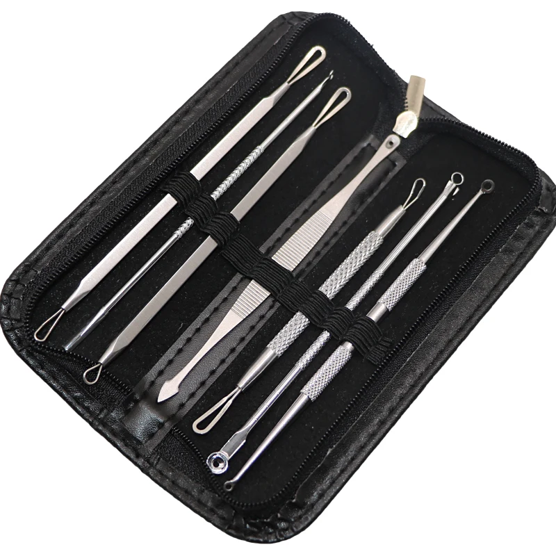 Blackhead Extractor Acne Needles Black Dots Cleaner Acne Blemish Remover Needles Tweezers Clip Set Spots Pore Face Cleanser Tool
Blackhead Extractor Acne Needles Black Dots Cleaner Acne Blemish Remover Needles Tweezers Clip Set Spots Pore Face Cleanser Tool
