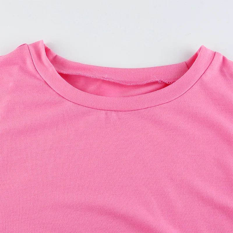 Summer Causal Two Piece Set Women's Fashion Casual Solid Color Loose Round Neck Loose Sports Suit Top and Shorts Suit
Summer Causal Two Piece Set Women's Fashion Casual Solid Color Loose Round Neck Loose Sports Suit Top and Shorts Suit