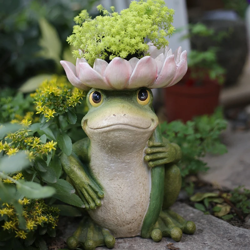 Decor Frog & Summer Garden Decoration Ornaments Landscape & Creative Gift Resin Yard Statue Bird Feeder JS22
Decor Frog & Summer Garden Decoration Ornaments Landscape & Creative Gift Resin Yard Statue Bird Feeder JS22