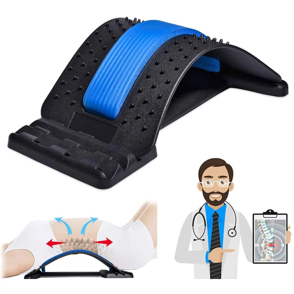 Massager Lumbar Pain Relief for Herniated Disc Sciatica Scoliosis Lower and Upper Back Stretcher Support Back Stretching Device 
Massager Lumbar Pain Relief for Herniated Disc Sciatica Scoliosis Lower and Upper Back Stretcher Support Back Stretching Device