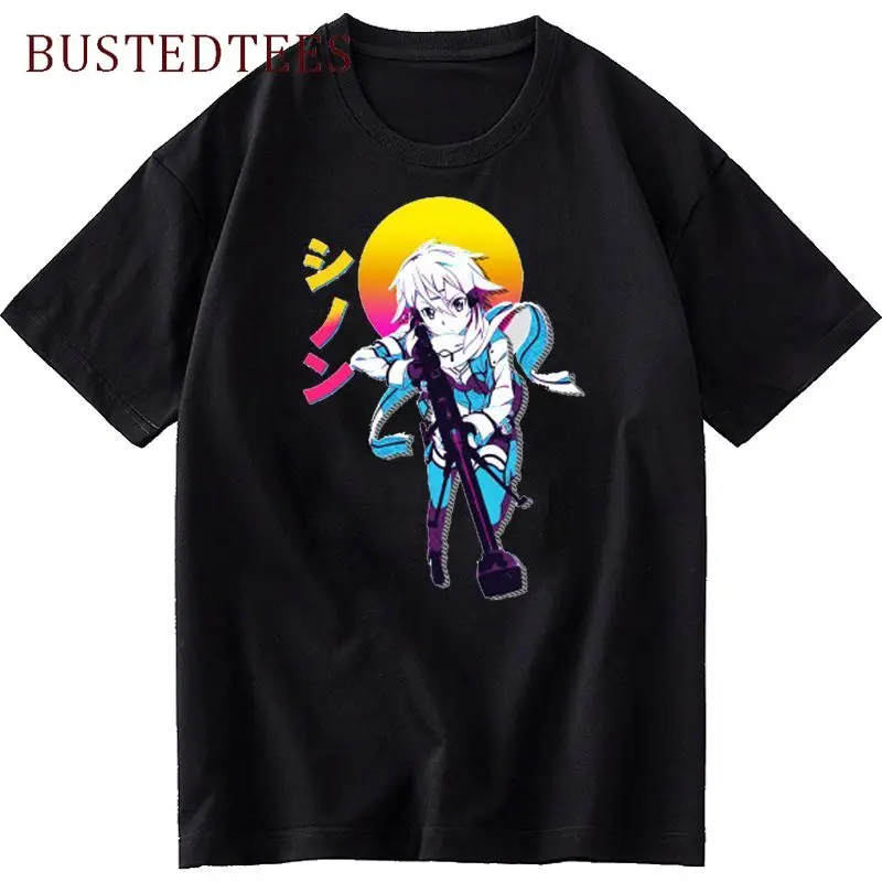 Футболка мужская с короткими рукавами, смешная мультяшная футболка с аниме «Sword Art Online», уличная одежда в стиле Харадзюку, повседневные хлоп...
Футболка мужская с короткими рукавами, смешная мультяшная футболка с аниме «Sword Art Online», уличная одежда в стиле Харадзюку, повседневные хлоп...