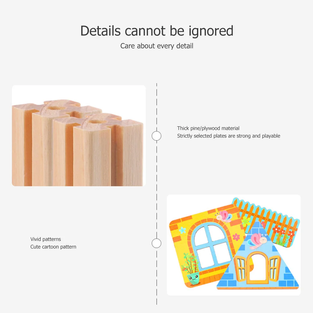 268pcs DIY Wooden Building Blocks Kids Puzzles Assembly Color House Model Water-Based Paint House Educational Toys
268pcs DIY Wooden Building Blocks Kids Puzzles Assembly Color House Model Water-Based Paint House Educational Toys