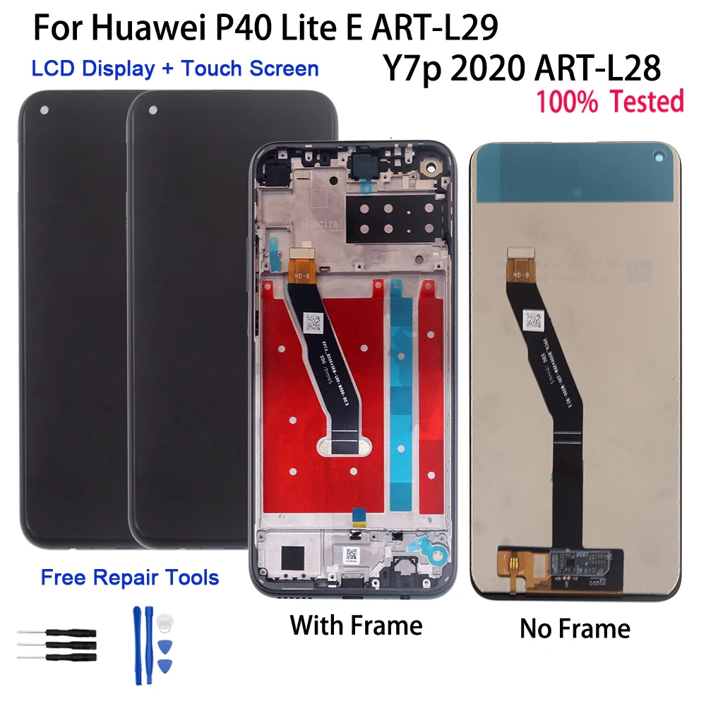Original For Huawei P40 Lite E ART-L29 / Y7p 2020 ART-L28 + Fram Touch Screen LCD Display Digitizer Assembly Phone Parts Repair
Original For Huawei P40 Lite E ART-L29 / Y7p 2020 ART-L28 + Fram Touch Screen LCD Display Digitizer Assembly Phone Parts Repair