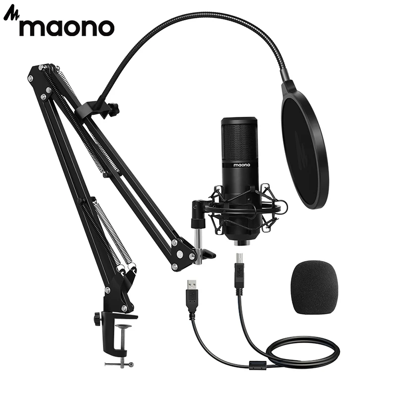 MAONO PM430 USB микрофон с фокусным расстоянием 25 мм большой диафрагмой 192 кГц/24Bit