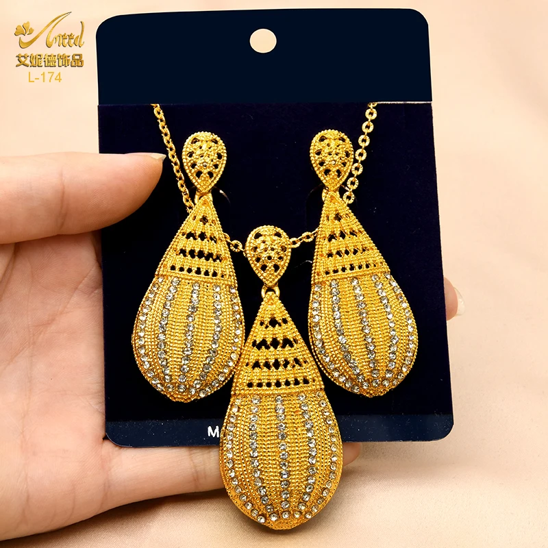 ANIID Nigerian Gold Color Necklace Sets Hollow Hanging Earrings For Women Bridal Wedding African Necklace Earrings Jewelry Gifts
ANIID Nigerian Gold Color Necklace Sets Hollow Hanging Earrings For Women Bridal Wedding African Necklace Earrings Jewelry Gifts