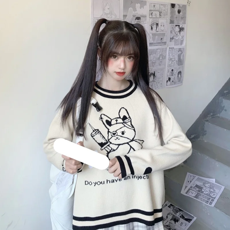 Kawaii Jumper Teen Soft Girls Autumn Cute Long Sleeve Pullover Clothes Winter Sweater Women Vintage Cozy
Kawaii Jumper Teen Soft Girls Autumn Cute Long Sleeve Pullover Clothes Winter Sweater Women Vintage Cozy