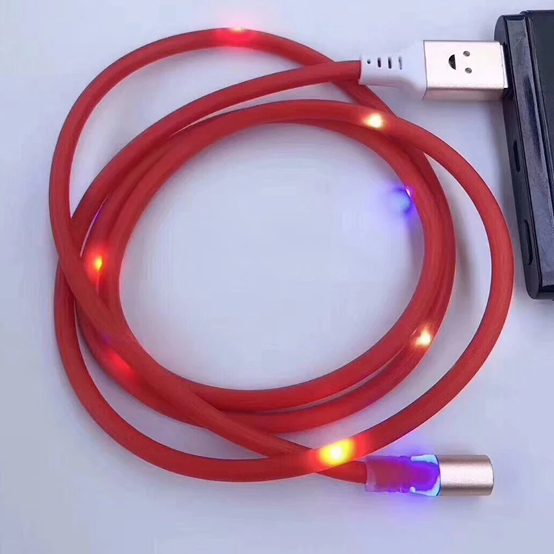Зарядный кабель Twinkling с магнитным разъемом типа C светодиодный USB-кабель для iPhone XS