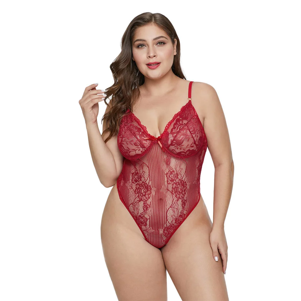 SEBOWEL Sexy Black/White Lace Transparent Bodysuit Women Plus size Sleeveless Teddy Jumpsuits Body Tops Femme Bodysuits XL-5XL
SEBOWEL Sexy Black/White Lace Transparent Bodysuit Women Plus size Sleeveless Teddy Jumpsuits Body Tops Femme Bodysuits XL-5XL