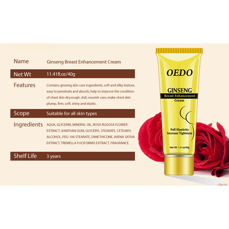 Ginseng Breast Enlargement Cream Full Elasticity Breast Enhancer Tightness Cream M88
Ginseng Breast Enlargement Cream Full Elasticity Breast Enhancer Tightness Cream M88