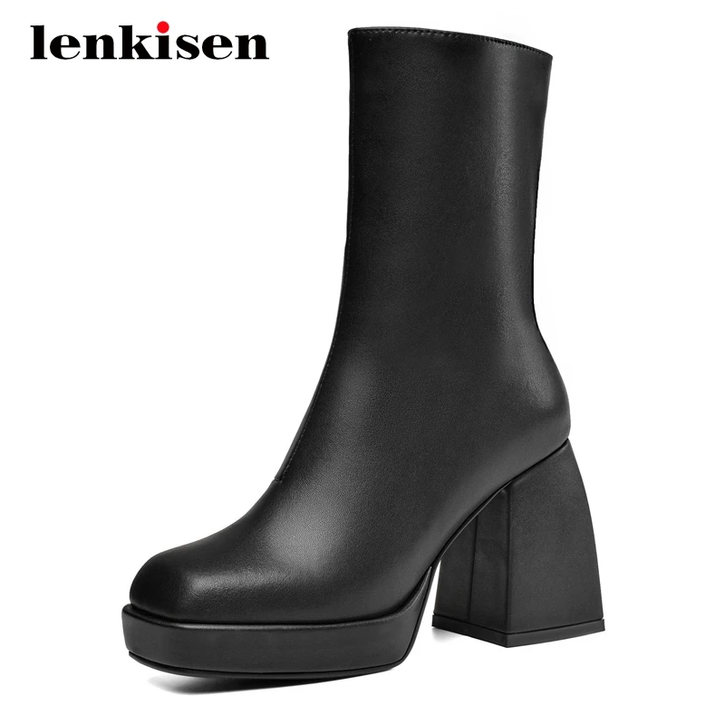 Lenkisen Мода; Натуральная кожа; Сапоги на высоком каблуке с платформой; Уличные женские туфли на танкетке на очень высоком каблуке с квадратным...
Lenkisen Мода; Натуральная кожа; Сапоги на высоком каблуке с платформой; Уличные женские туфли на танкетке на очень высоком каблуке с квадратным...
