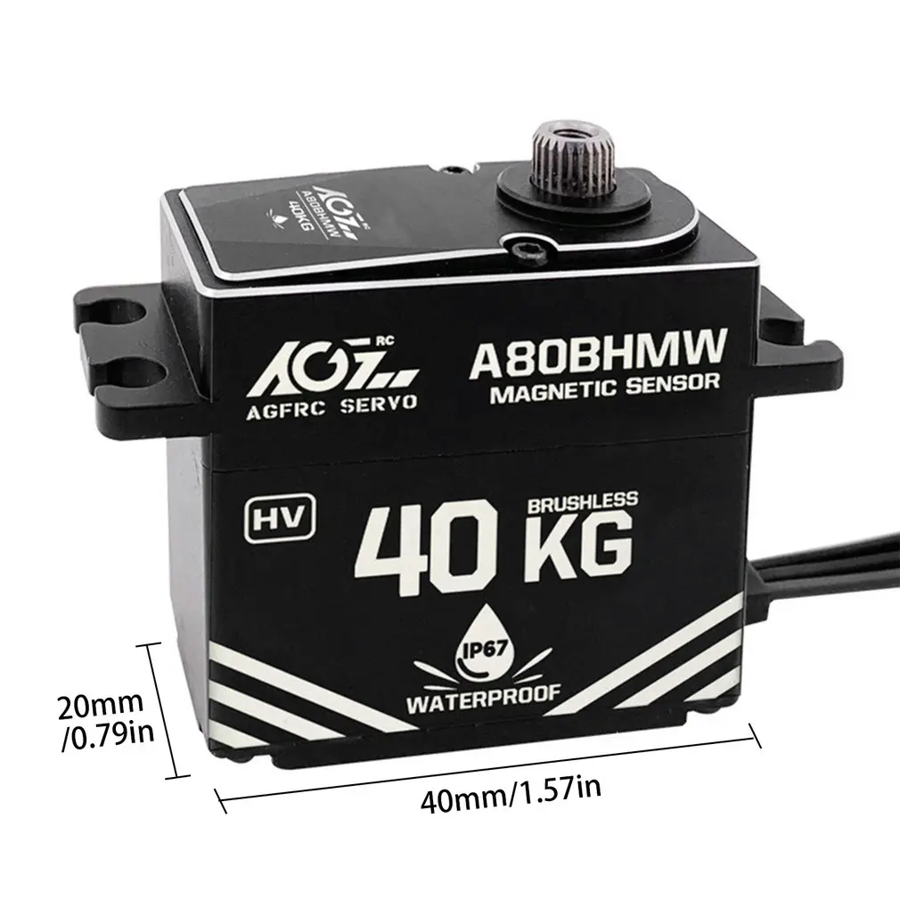 AGF RC MODEL AGF A80BHMW 40kg Waterproof High Torque Brushless Servo Digital Servo For RC Car And Boat Robot Helicopter
AGF RC MODEL AGF A80BHMW 40kg Waterproof High Torque Brushless Servo Digital Servo For RC Car And Boat Robot Helicopter
