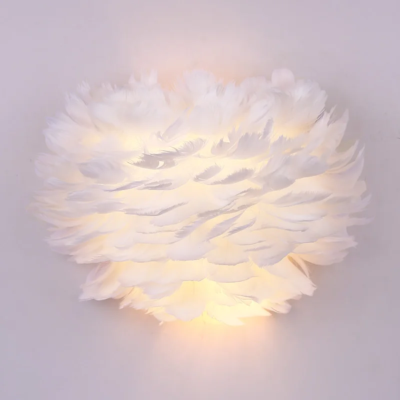 Nordic LED White Feather Wall Lamp Wall Sconces Lamps Light For Bedroom Bedside Lighting Style Dining room Indoor Light Fixtures
Nordic LED White Feather Wall Lamp Wall Sconces Lamps Light For Bedroom Bedside Lighting Style Dining room Indoor Light Fixtures