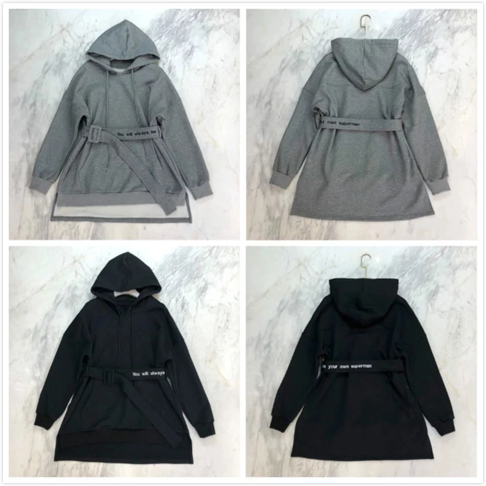 High Quality Women'S 2020 Winter New Casual Solid Color Long Hoodie Sexy Long Sleeve Belt Letter Slim Fit Pullover Sports Hoodie 
High Quality Women'S 2020 Winter New Casual Solid Color Long Hoodie Sexy Long Sleeve Belt Letter Slim Fit Pullover Sports Hoodie