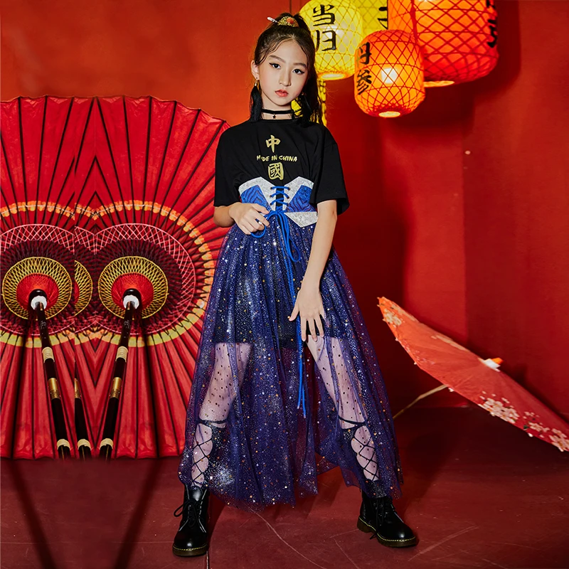 Children Jazz Dance Performance Clothes Girl Chinese Style Model Runway Long Skirt Dance Dress Performance Fashionable Clothes
Children Jazz Dance Performance Clothes Girl Chinese Style Model Runway Long Skirt Dance Dress Performance Fashionable Clothes