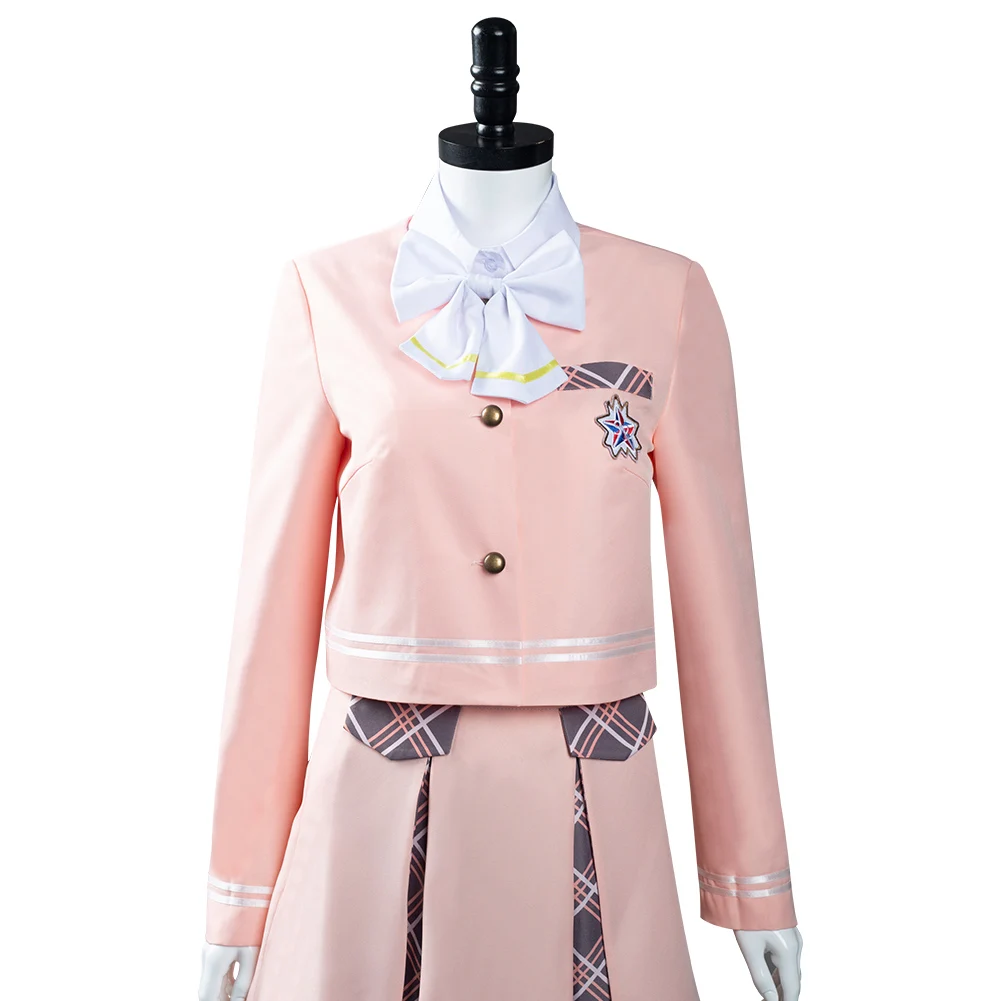 Aikatsu Planet Cosplay Costumes Pink School Uniform Skirt Suit Halloween Carnival Shirt + Skirt + Top
Aikatsu Planet Cosplay Costumes Pink School Uniform Skirt Suit Halloween Carnival Shirt + Skirt + Top