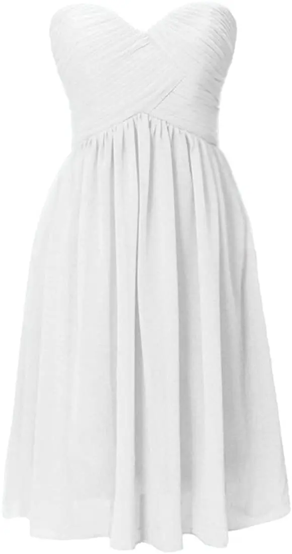 Women's Sweetheart Chiffon Bridesmaid Dress Short Party Gowns Formal Dress Women Elegant Bridesmaid Dresses Plus Size
Women's Sweetheart Chiffon Bridesmaid Dress Short Party Gowns Formal Dress Women Elegant Bridesmaid Dresses Plus Size