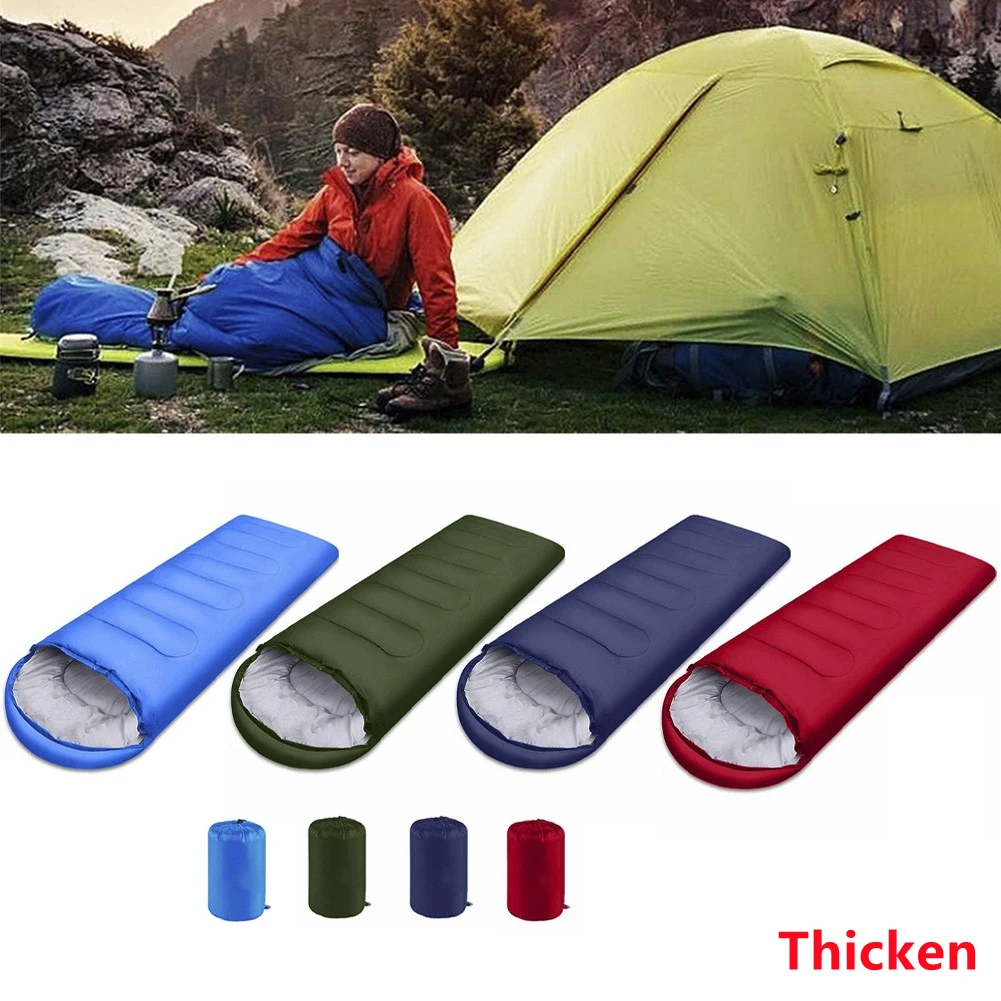4 Season Thickened Warm Single Sleeping Bags Rectangular Envelope Backpacking Sleeping Bags For Outdoor Traveling Hiking New
4 Season Thickened Warm Single Sleeping Bags Rectangular Envelope Backpacking Sleeping Bags For Outdoor Traveling Hiking New
