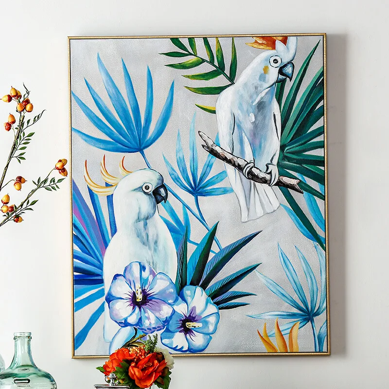 100%Handpainted Modern Parrot Plant Leaf Oil Paint On Canvas Art Oil Painting Gift Home Decor Living Room Wall Adornment Picture
100%Handpainted Modern Parrot Plant Leaf Oil Paint On Canvas Art Oil Painting Gift Home Decor Living Room Wall Adornment Picture