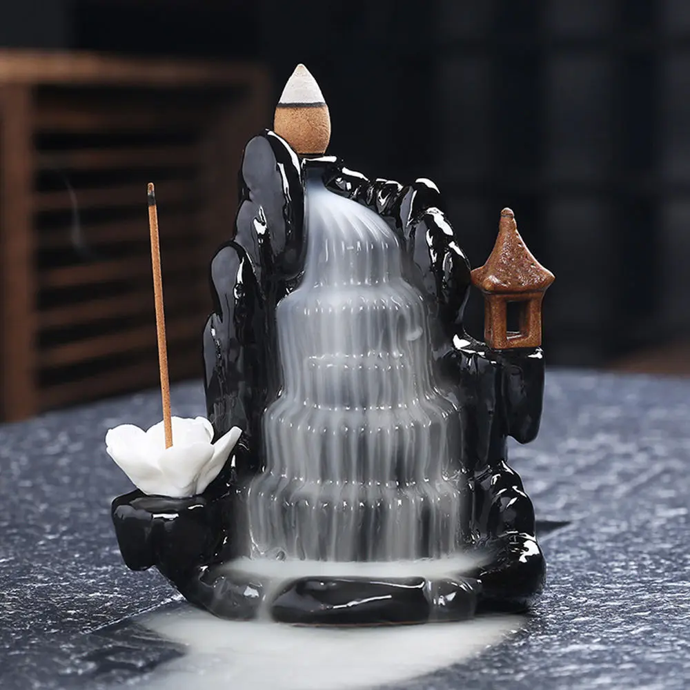Censer Decoration Fragrance Incense Teahouse SmokeReflux Burner Ceramic Handicraft TowerStyles Waterfall Backflow Aromatherapy
Censer Decoration Fragrance Incense Teahouse SmokeReflux Burner Ceramic Handicraft TowerStyles Waterfall Backflow Aromatherapy