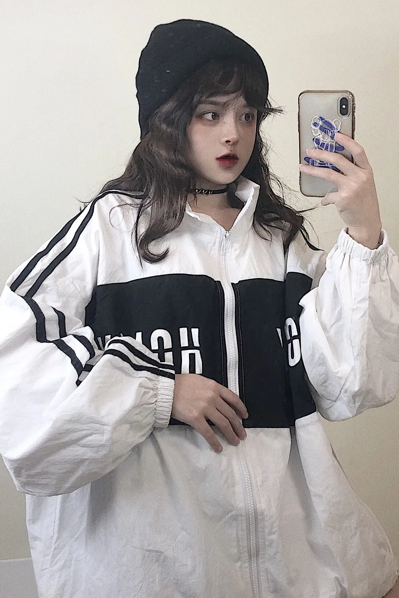 Women's Basic Hooded Jacket Patchwork Long Sleeve Clothing Multicolor Autumn Coat Female Casual Windbreaker
Women's Basic Hooded Jacket Patchwork Long Sleeve Clothing Multicolor Autumn Coat Female Casual Windbreaker