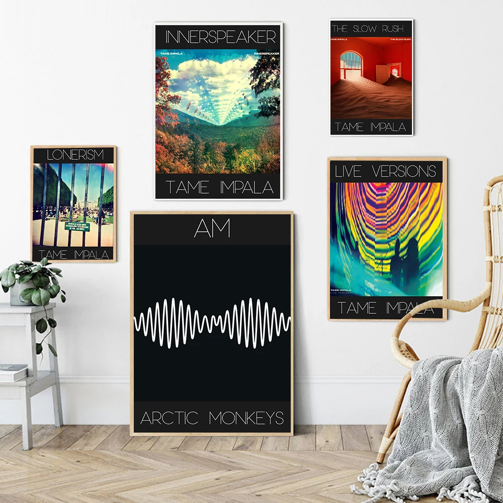 Tame Impala Posters and Prints Arctic Monkeys Am Album Music Typography Wall Art Canvas Painting Decor Picture for Teen Room
Tame Impala Posters and Prints Arctic Monkeys Am Album Music Typography Wall Art Canvas Painting Decor Picture for Teen Room