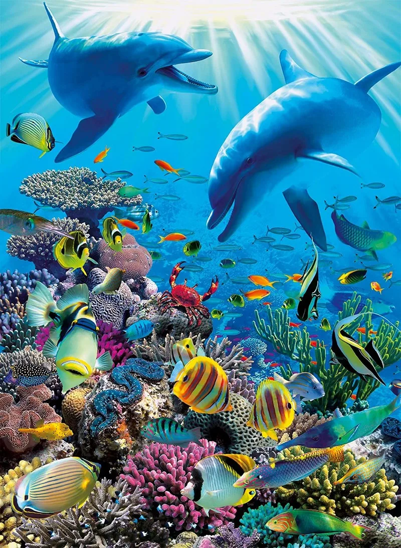 JMINE Div 5D dolphin fish underwater Full Diamond Painting cross stitch kits art High Quality Animal 3D paint by diamonds
JMINE Div 5D dolphin fish underwater Full Diamond Painting cross stitch kits art High Quality Animal 3D paint by diamonds
