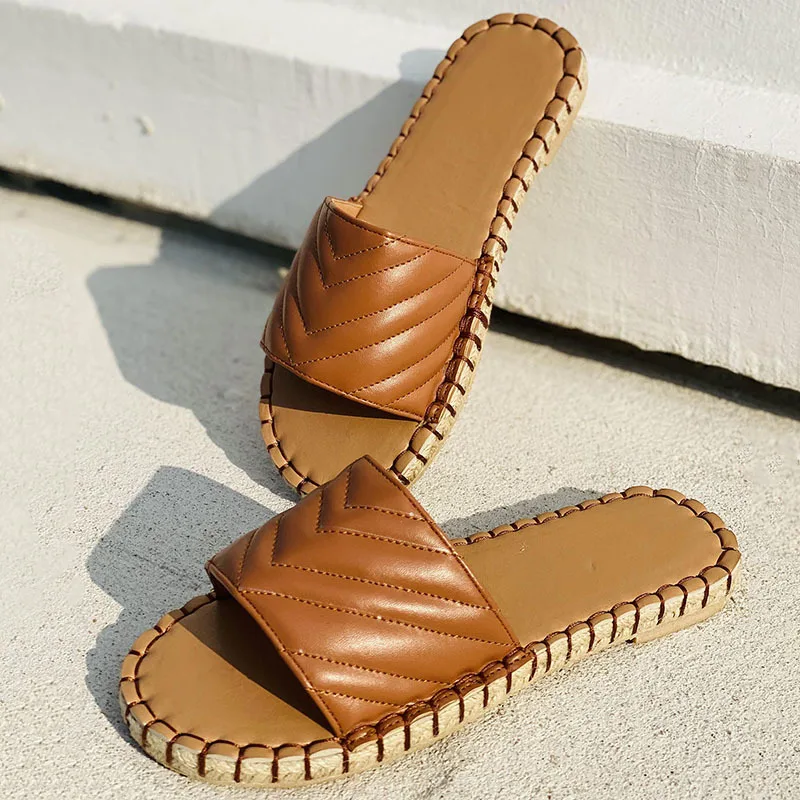 Trend Vintage Summer Slippers Women Platform Flat Heel Sewing Hemp Sole Casual Ladies Shoes Female Outdoor Beach Slides Whosale
Trend Vintage Summer Slippers Women Platform Flat Heel Sewing Hemp Sole Casual Ladies Shoes Female Outdoor Beach Slides Whosale