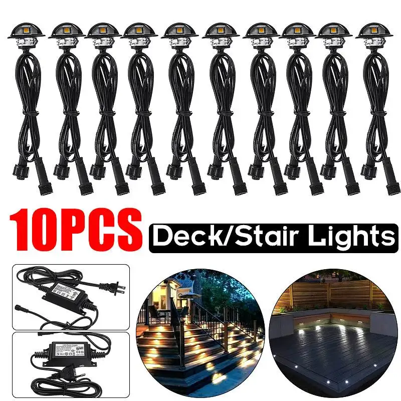 10PCS/Pack LED Deck Lights Half-moon SMD5050 Garden Pathway Step Stair Lamp Decor Underground Waterproof Outdoor Spotlight
10PCS/Pack LED Deck Lights Half-moon SMD5050 Garden Pathway Step Stair Lamp Decor Underground Waterproof Outdoor Spotlight