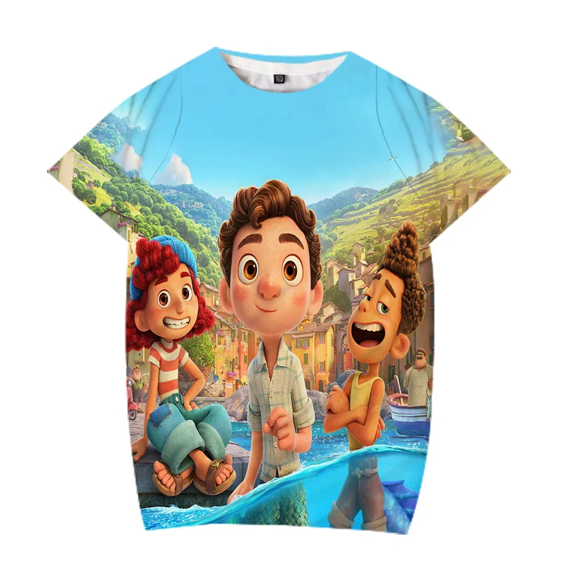 Summer children's cute cartoon T-shirt boys and girls Luca 3D printed T-shirt children's anime short-sleeved tops and T-shirts
Summer children's cute cartoon T-shirt boys and girls Luca 3D printed T-shirt children's anime short-sleeved tops and T-shirts