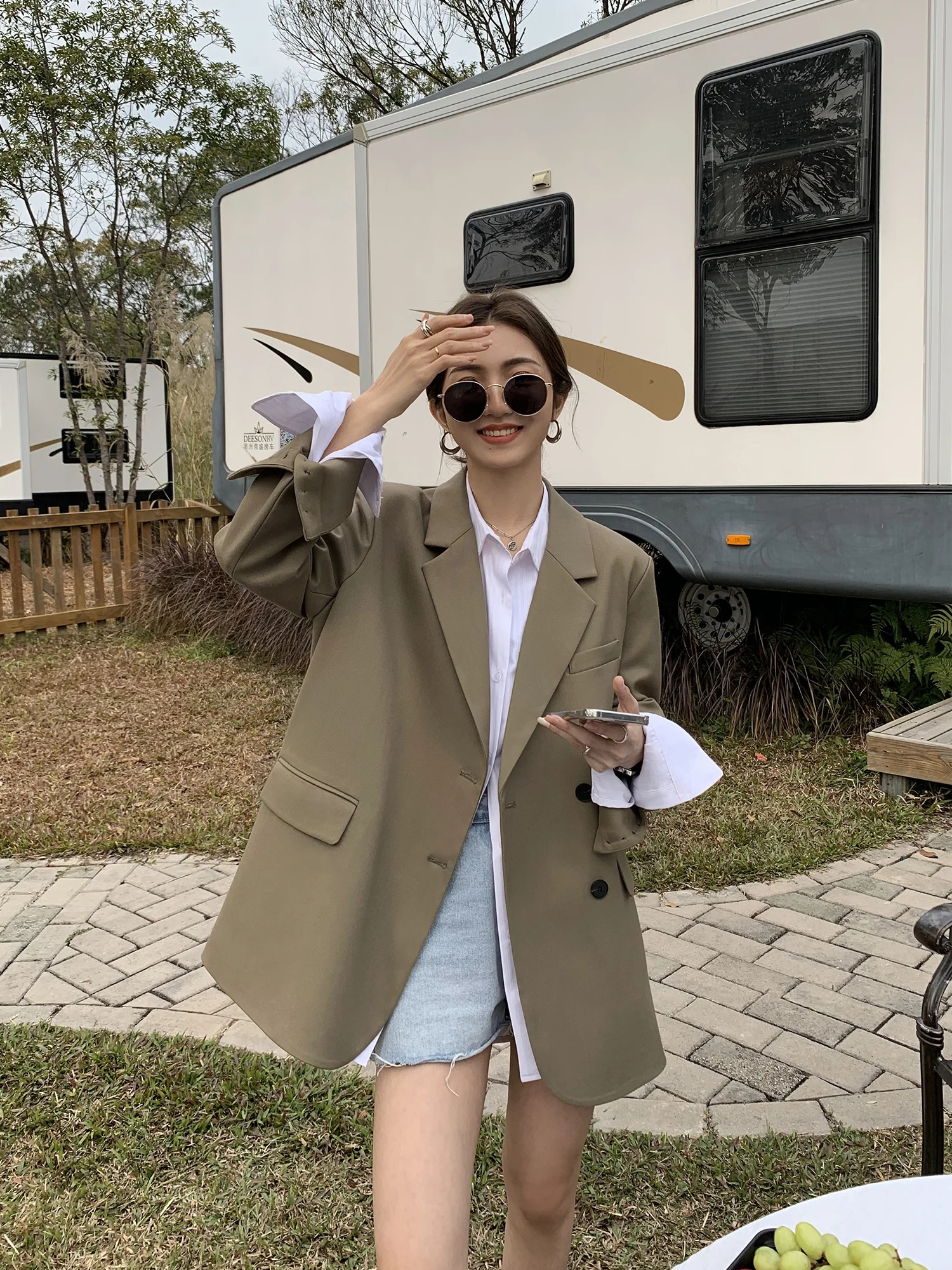 Mulvan Black High-Grade Fried Street Suit Jacket for Women Spring and Autumn New Korean Style Loose Casual Temperament Small
Mulvan Black High-Grade Fried Street Suit Jacket for Women Spring and Autumn New Korean Style Loose Casual Temperament Small