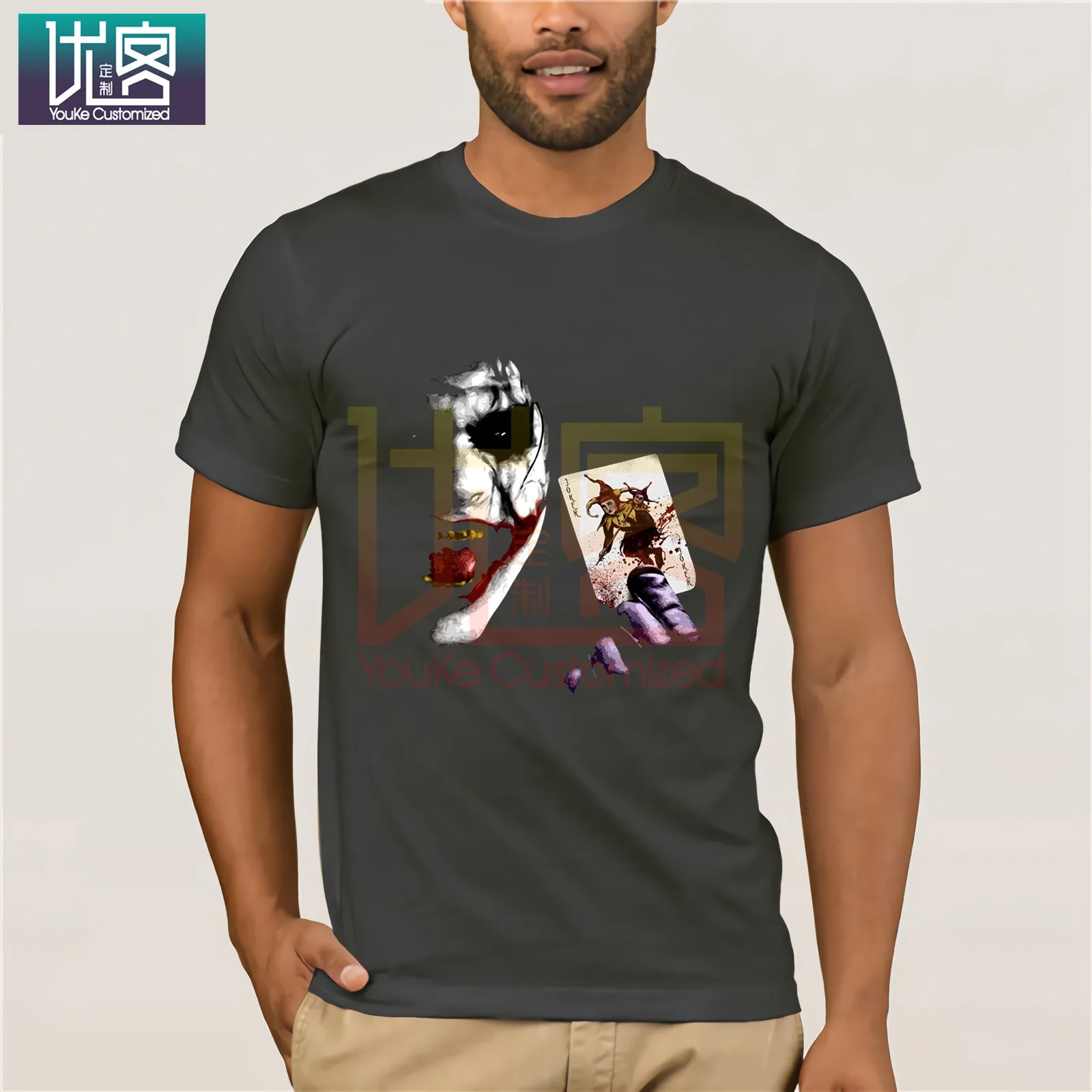 Крутая футболка Joker Heath Ledger винтажная с Бэтменом 2 лето 2019 новая мода 100% хлопок