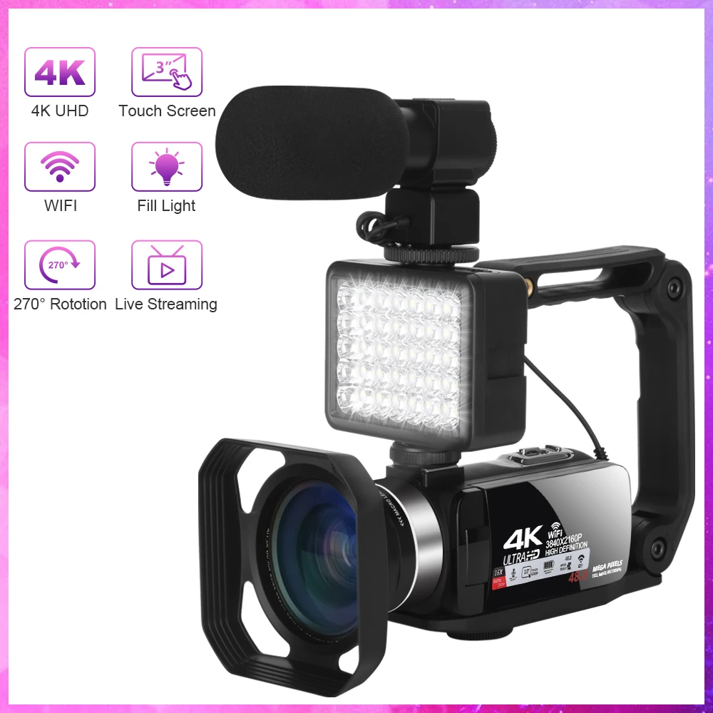 KOMERY Video Camera Camcorder Digital Camera Recorder Ultra HD 48MP 3.0Inch 270 Degree Rotation Vlogging for Webcam
KOMERY Video Camera Camcorder Digital Camera Recorder Ultra HD 48MP 3.0Inch 270 Degree Rotation Vlogging for Webcam